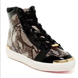 snake skin high tops